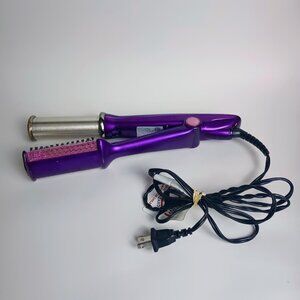 InStyler Rotating Hot Iron Hair Styler Brush 1.25" inch Barrel Purple IS1001